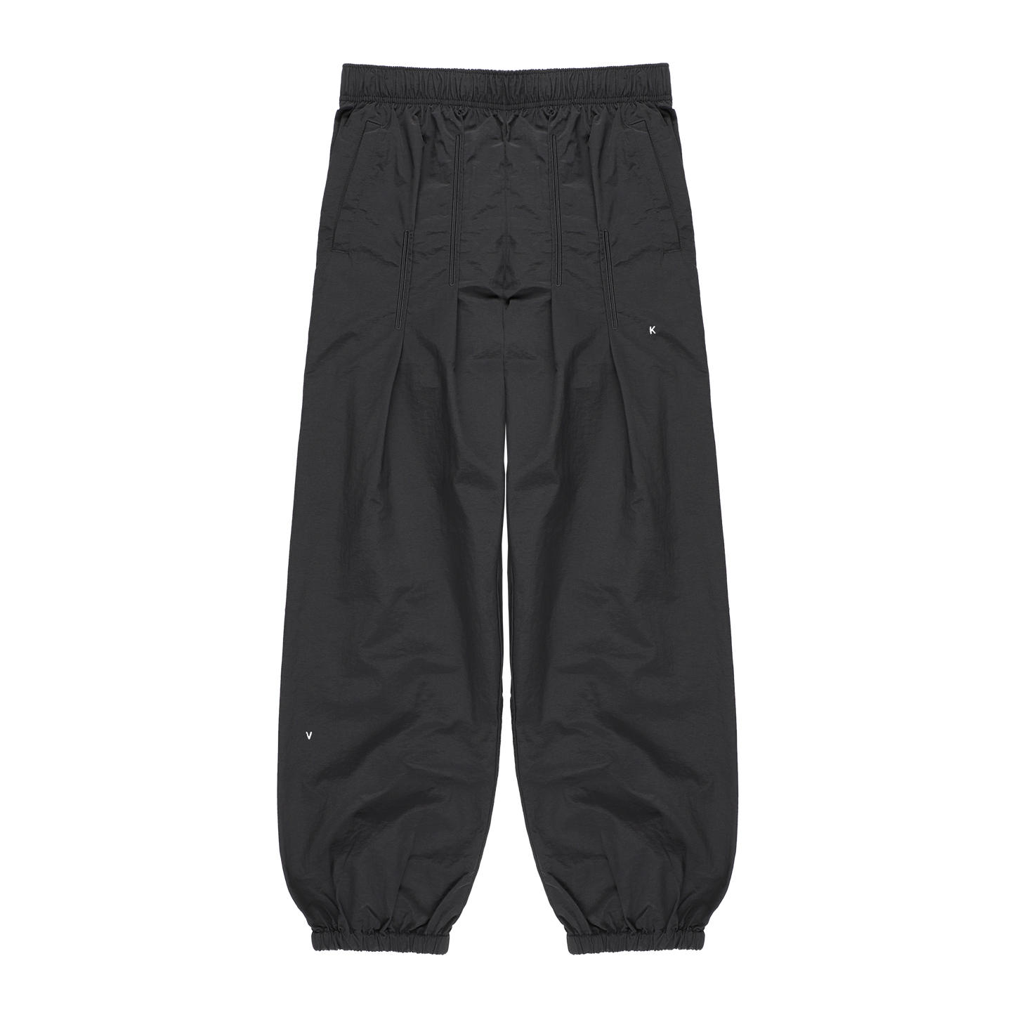 TRACK PANTS BLACK ( STUDY 7.02 : MULTIPLE EMBROIDERY) W/ LOGOS