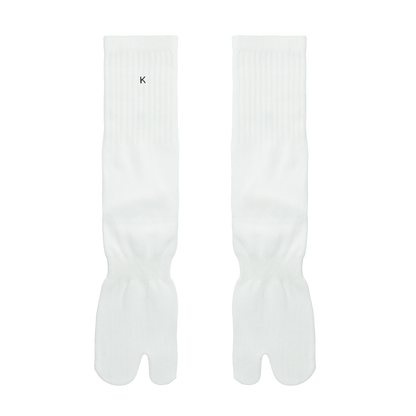 SPLIT TOE SOCKS WHITE ( STUDY 4.01 : KVR LOGO)